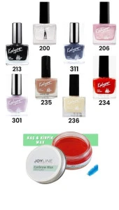 Kalyon Oje 8'Li Set-4+joy line Kaş Şekillendirici Ve Sabitleyici Wax 50ml - 1