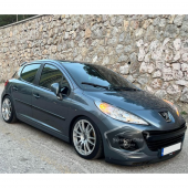 Peugeot 207 2006-2014 Uyumlu Üniversal Laguna Lip Esnek Ön Lip 2 Parça Tampon Altı Dil Karlık Ön Ek - 2