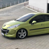 Peugeot 207 2006-2014 Uyumlu Üniversal Laguna Lip Esnek Ön Lip 2 Parça Tampon Altı Dil Karlık Ön Ek - 4