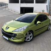 Peugeot 207 2006-2014 Uyumlu Üniversal Laguna Lip Esnek Ön Lip 2 Parça Tampon Altı Dil Karlık Ön Ek - 8