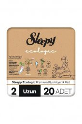 Sleepy Ecologic Premium Plus Hijyenik Uzun Ped 20 Adet - 1