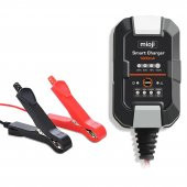 Mioji Mio 1000 1A 6V ve 12V Araba Şarj, Akü Bakım, Damlama Şarj Cihazı ve Motosiklet, ATV, Lityum ve Derin Döngülü Aküler için Kükürt Giderici Akıllı  Akü Şarj Cihazı - 3