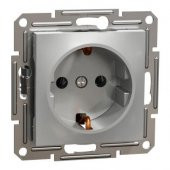 Schneider EPH2900161 Asfora Alüminyum Topraklı Çerçevesiz Priz - 1