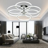 Apliqa Atina Krom Sarkıt 204 Watt Sarkıt Ledli Ofis Avizeleri Modern Mutfak Banyo Led Salon Sarkıt Avize - 1