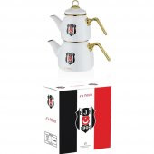 Neva N3434 Beşiktaş Lisanslı Arma Logo Çaydanlık Takımı - 4
