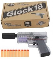 Birlik Oyuncak Tiim Sarjlı Tam Otomatik Susturuculu Glock Tabanca D3 - 1