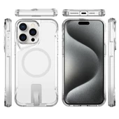 iPhone 15 Pro Max Kılıf Magsafe Şarj Özellikli T-Max Standlı Kılıf - 9