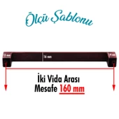 Bihter 160 mm Metal Eskitme Antik Bakır Mobilya Mutfak Çekmece Dolap Dolabı Kulpu Kulbu Kulpları - 3