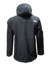 The North Face T01463 Erkek Büyük Beden Softshell Kapüşonlu Mont  - T01463 - Siyah - 3