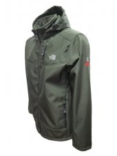 The North Face T01463 Erkek Büyük Beden Softshell Kapüşonlu Mont  - T01463 - Haki - 2