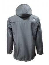 The North Face T01463 Erkek Büyük Beden Softshell Kapüşonlu Mont  - T01463 - Antrasit - 3