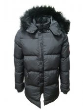 Canadagoose C01351 Erkek Kapüşonlu Kürklü Spor Şişme Kaban - C01351 - Siyah - ST01351-Siyah-S - 1