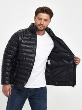 Zagmen Z01230 Erkek Slim Fit Şişme Deri Mont - Z01230 - Siyah - ST01230-Siyah-M - 6