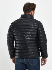 Zagmen Z01230 Erkek Slim Fit Şişme Deri Mont - Z01230 - Siyah - ST01230-Siyah-M - 7