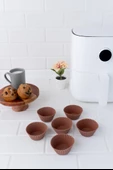 Onikiden Airfryer Yapışmaz Kek Muffin Kalıbı 6lı - Tüm Hava Fritözleriyle Uyumlu Sl33 - 1