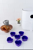 Onikiden Airfryer Silikon Kalp Muffin Kek Kalıbı 6lı- Tüm Hava Fritözleriyle Uyumlu Sl11 - 1