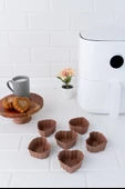 Onikiden Airfryer Silikon Kalp Muffin Kek Kalıbı 6lı- Tüm Hava Fritözleriyle Uyumlu Sl11 - 1