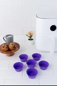 Onikiden Airfryer Yapışmaz Kek Muffin Kalıbı 6lı - Tüm Hava Fritözleriyle Uyumlu Sl33 - 1