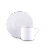 Korkmaz A8717 Siesta Collection 6lı Beyaz Kahve Fincan Takımı - 2