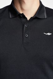 Lescon Erkek 23S-1299-23B Kısa Kol Polo Yaka T-Shirt - Siyah - 4