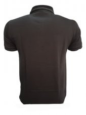 Rey Polo Erkek Basic Polo Yaka Kısa Kol T-shirt R01175 - Açık Kahverengi - XL - 2