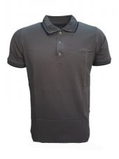 Rey Polo Erkek Basic Polo Yaka Kısa Kol T-shirt 979 - Gri - L - 1