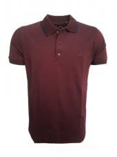 Rey Polo Erkek Basic Polo Yaka Kısa Kol T-shirt 979 - Bordo - M - 1