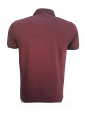 Rey Polo Erkek Basic Polo Yaka Kısa Kol T-shirt 979 - Bordo - M - 2