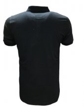 Rey Polo Erkek Basic Polo Yaka Kısa Kol T-shirt 434 - Siyah - M - 1