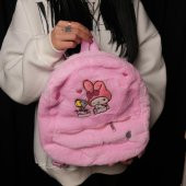 Sanrio Kawai Karrakterleri Hello Kitty -Melody -Kuromi Peluş Sırt Çantası - 3