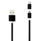 LinkTech K556 2in1 Micro USB + Type-C 1.2mt Şarj ve Data Kablosu - 3