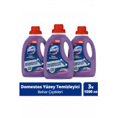 Domestos Yüzey Temizleyici Bahar Çiçekleri Maksimum Hijyen Tüm Yüzeyler İçin 1500 ML x 3 Adet - 1