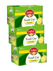 YEŞİLÇAY LİMONLU 20 SÜZEN POŞET (30 gr), 3 ADET - 1