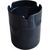 MaxiFlow Siyah Dekoratif Paslanmaz Çelik Küllük 9cm - 4