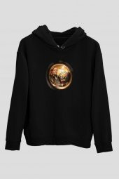 Sopranos Baskılı Unisex Siyah Hoodie - 1