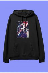 Jujutsu Kaisen karakterler anime karakter baskılı kapüşonlu sweatshirt hoodie - 1
