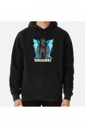 Modern Age Samurai Anime Shirt Baskılı Kapşonlu Sweatshirt Hoodie - 1