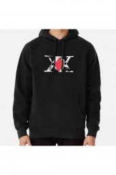 Anime XX Baskılı Kapşonlu Sweatshirt Hoodie - 1