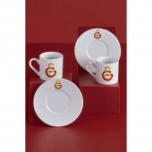 Neva N3520 Galatasaray Lisanslı Arma Logo 2li Kahve Fincan Takımı - 1