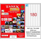 Tanex Laser Etiket 100 YP 30x9 Laser-Copy-Inkjet TW-2060 - 1