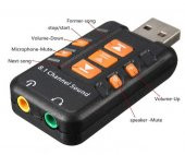 8.1 USB Ses Kartı Virtual Sound 3D - Usb Harici Ses Kartı Chipli Versiyon - 2