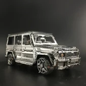 3D Metal Puzzle Bulmaca Mercedes G500 BZS Araba Maketi - 1