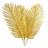 Palmiye Yapay Yaprak Gold 90 cm 3 Dallı - 1