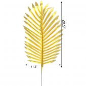 Palmiye Yapay Yaprak Gold 90 cm 3 Dallı - 3