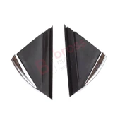 Renault Megane MK4 2016-On için Yan Ayna Köşe Plastiği Bakaliti Seti NİKELAJLI 638758950R 638740438R thumbnail 5