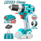 Total Li-ion Kömürsüz Motor Matkap - TIDLI20608 - 2