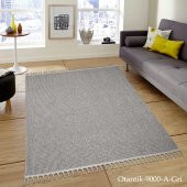 Orkide Home Dekoratif Gri Otantik Dokuma Halı - 1