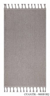 Orkide Home Dekoratif Bej Otantik Dokuma Halı - 6