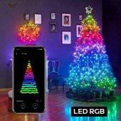 Polham 10 Metre Bluetooth Bağlantılı Telefon İle Kontrol Edilebilen Led Lamba, RGB Işıklı SÜS Lamba - 2
