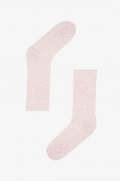 Pembe Vertical Stripes Havlu Çorap thumbnail 1